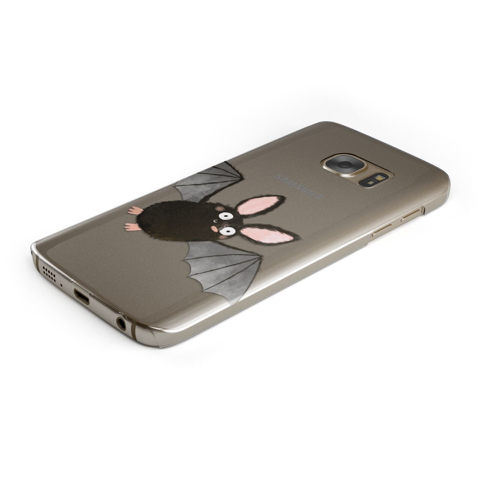 Bat Illustration Samsung Galaxy Case Bottom Cutout