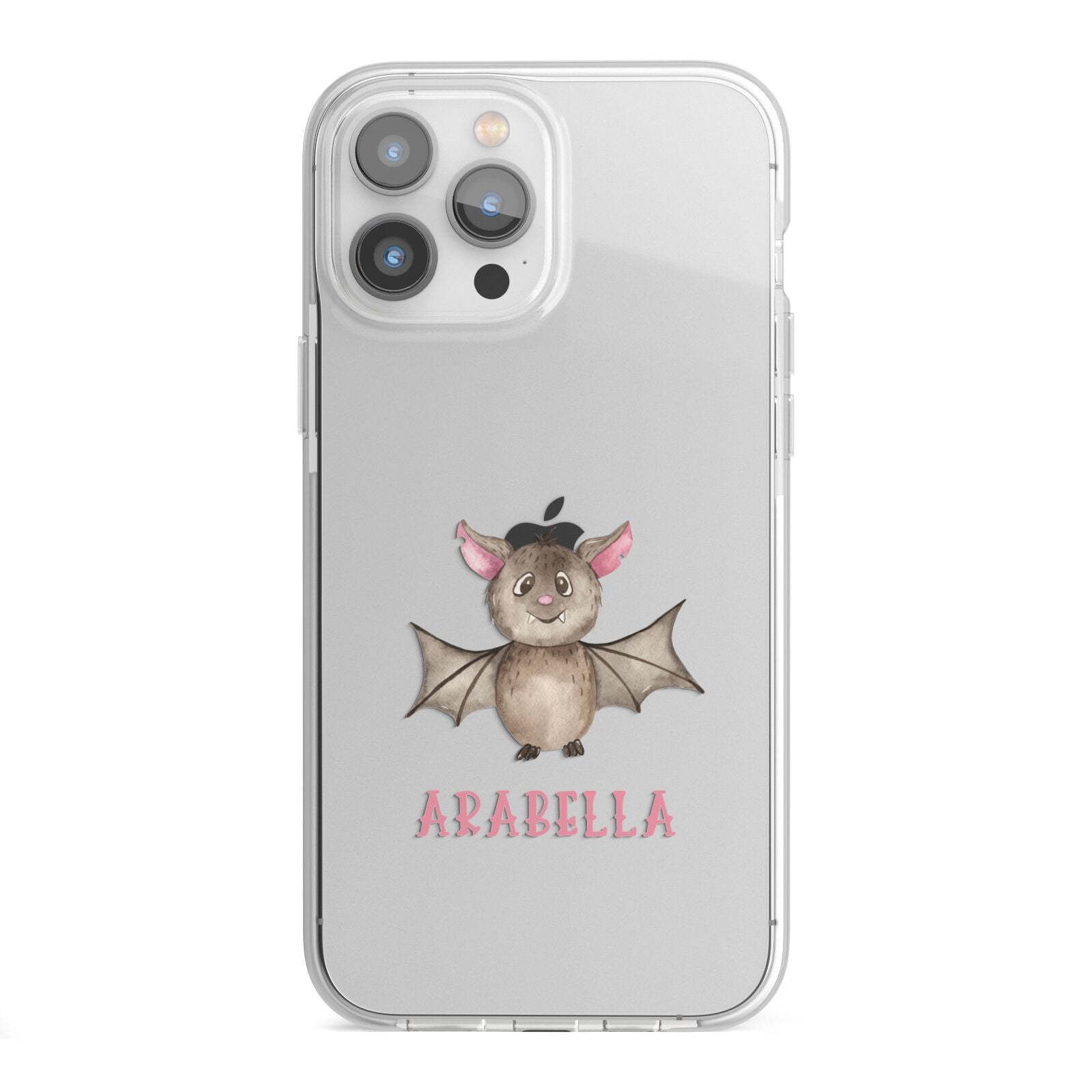 Bat Personalised iPhone 13 Pro Max TPU Impact Case with White Edges