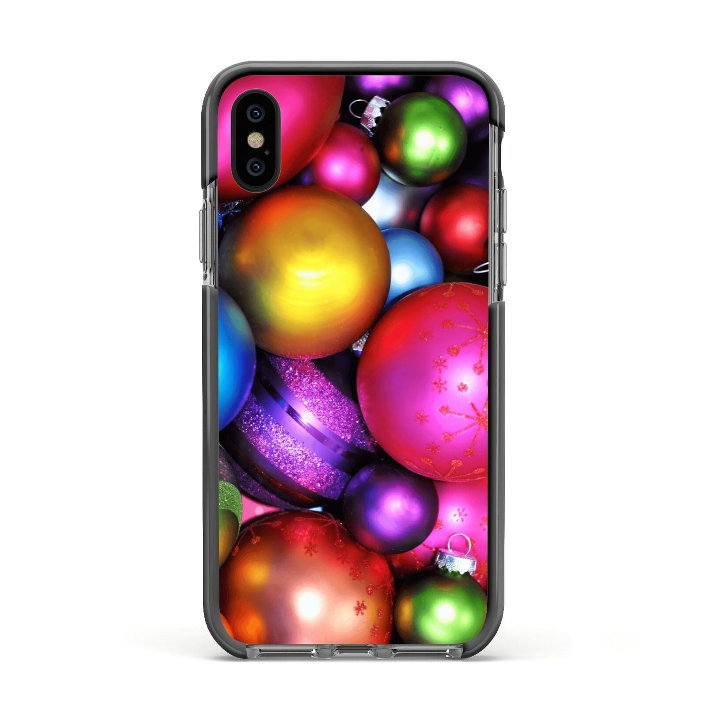 Bauble Apple iPhone Xs Impact Case Black Edge on Black Phone