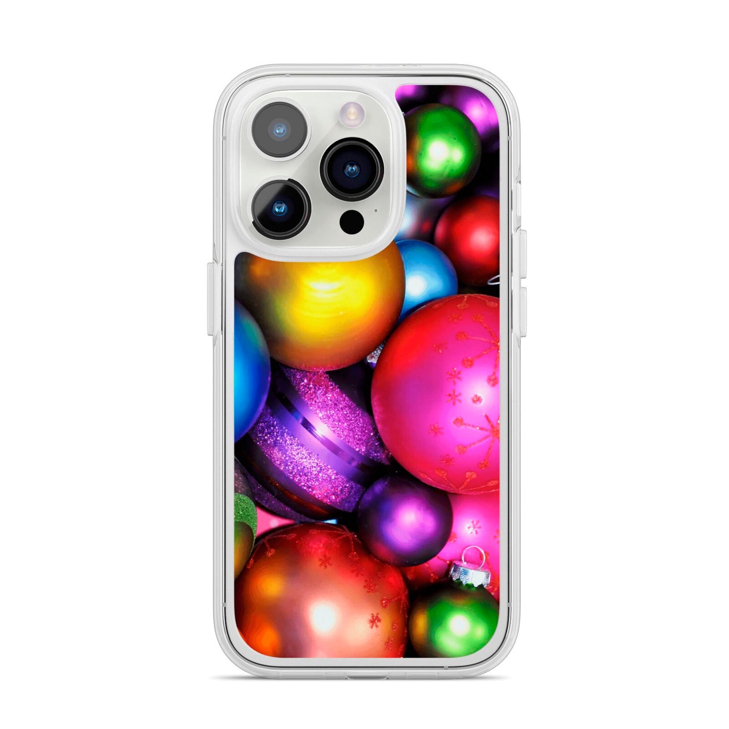 Bauble iPhone 14 Pro Clear Tough Case Silver