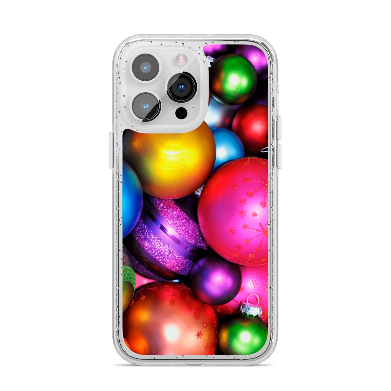 Bauble iPhone 14 Pro Max Glitter Tough Case Silver