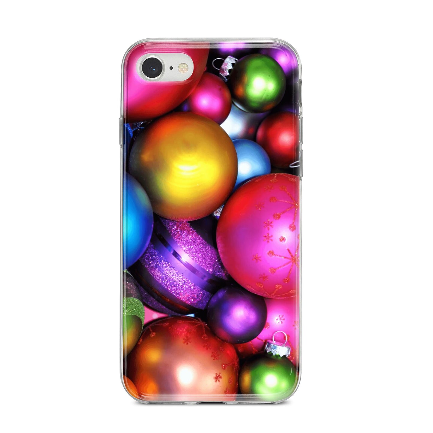 Bauble iPhone 8 Bumper Case on Silver iPhone