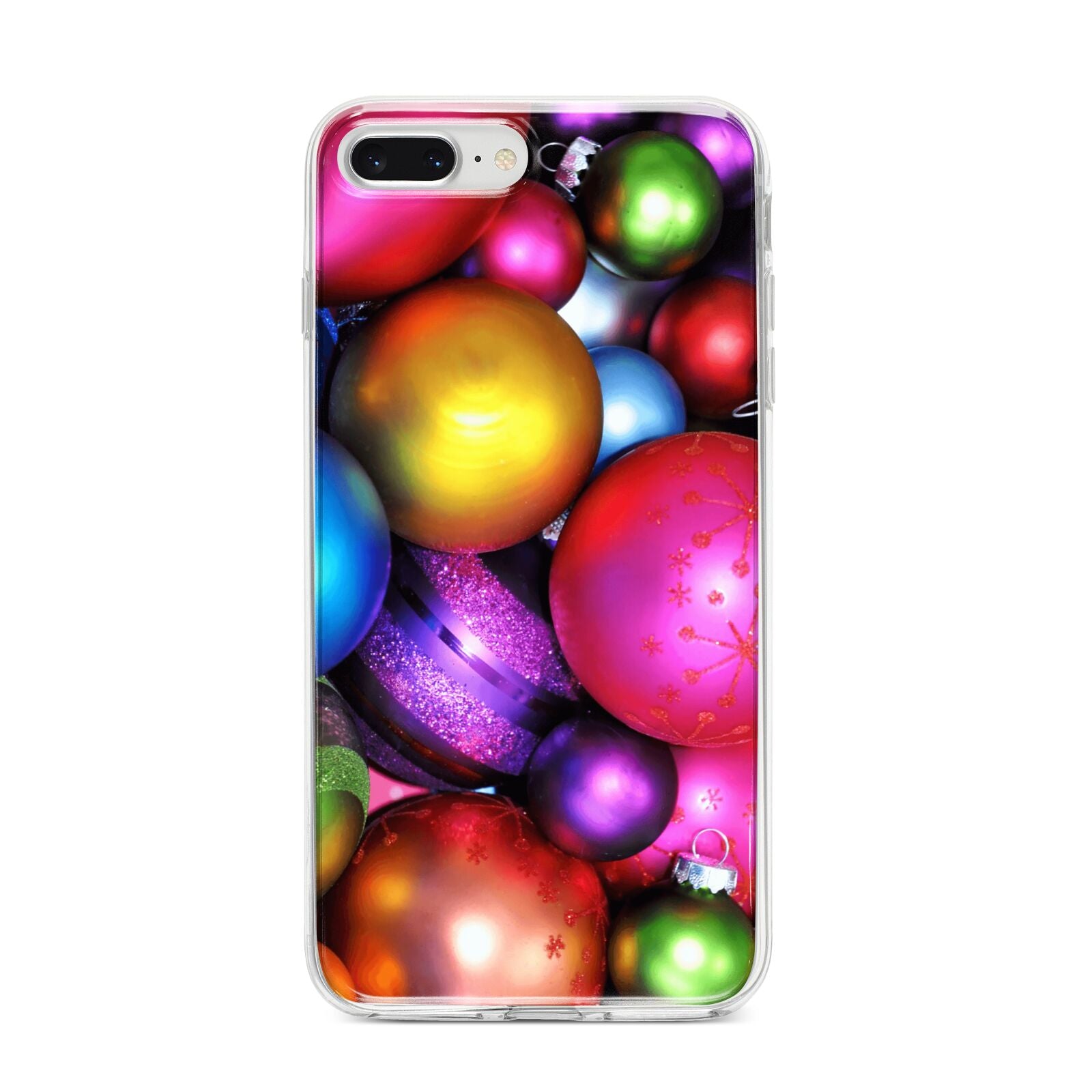 Bauble iPhone 8 Plus Bumper Case on Silver iPhone