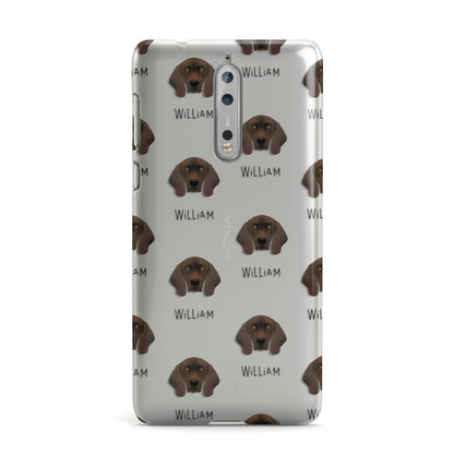 Bavarian Mountain Hound Icon with Name Nokia Case