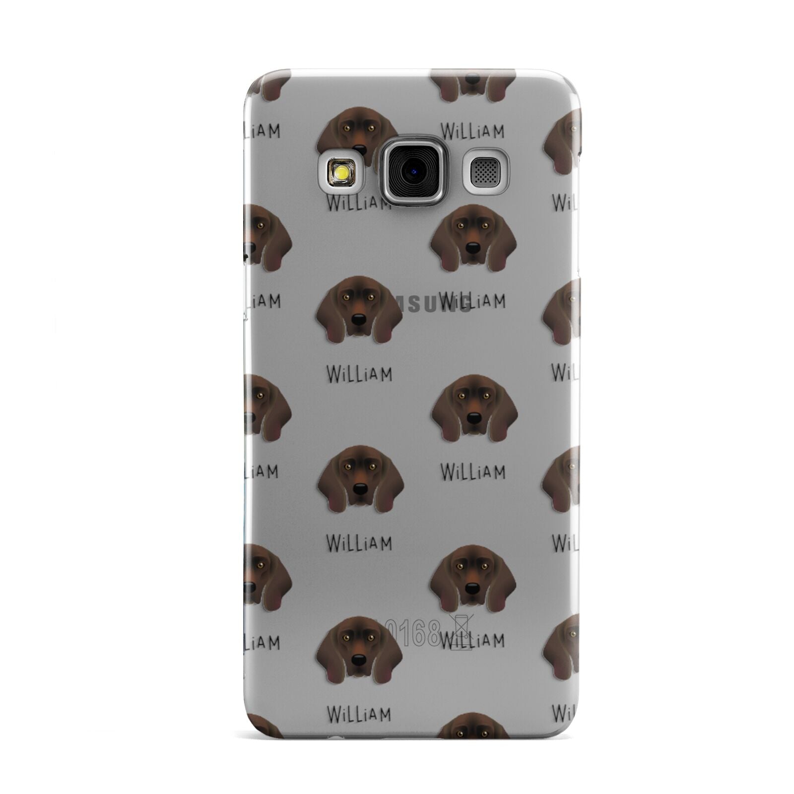 Bavarian Mountain Hound Icon with Name Samsung Galaxy A3 Case