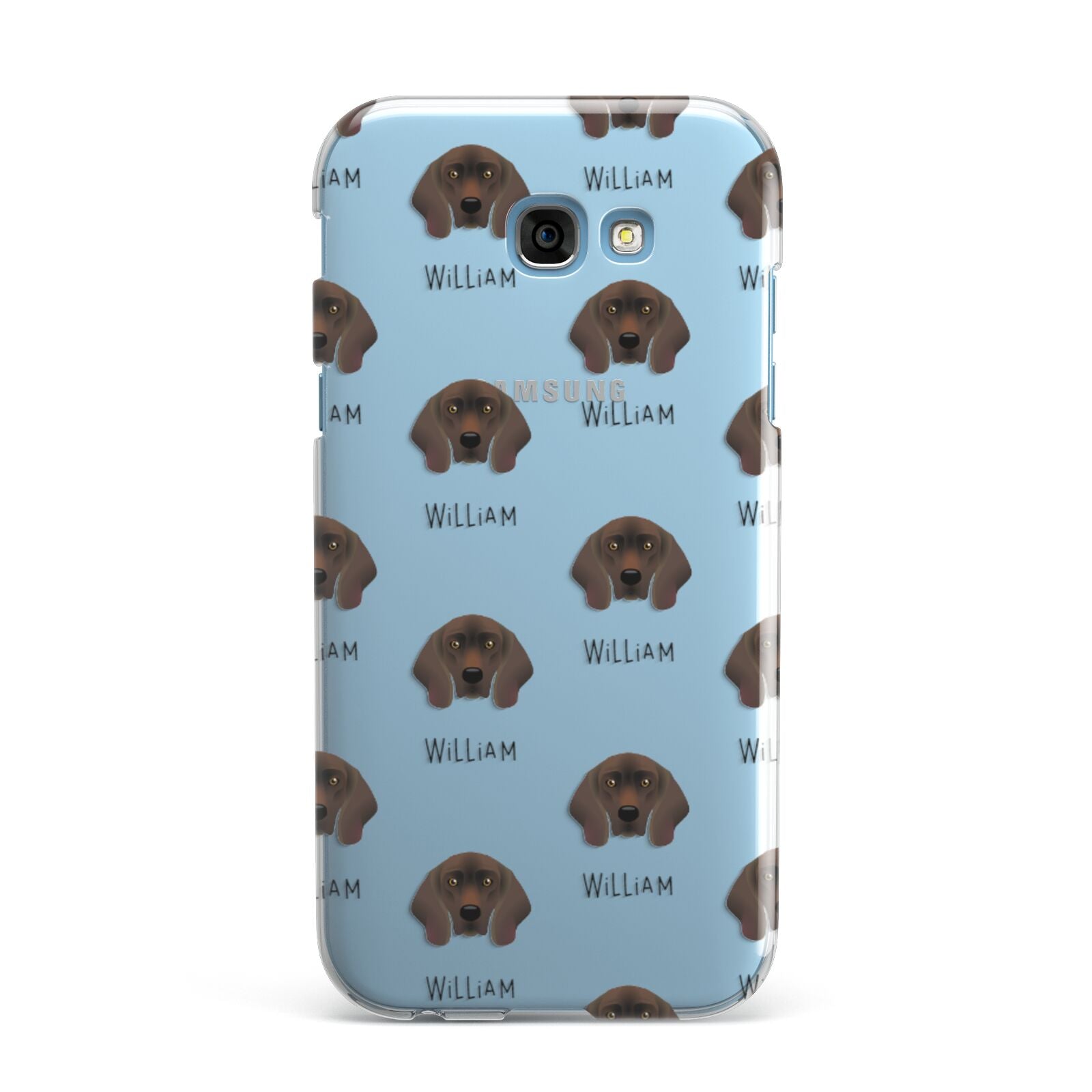 Bavarian Mountain Hound Icon with Name Samsung Galaxy A7 2017 Case