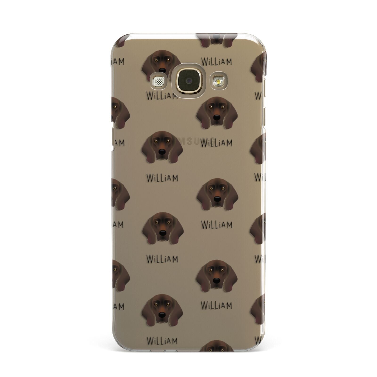 Bavarian Mountain Hound Icon with Name Samsung Galaxy A8 Case