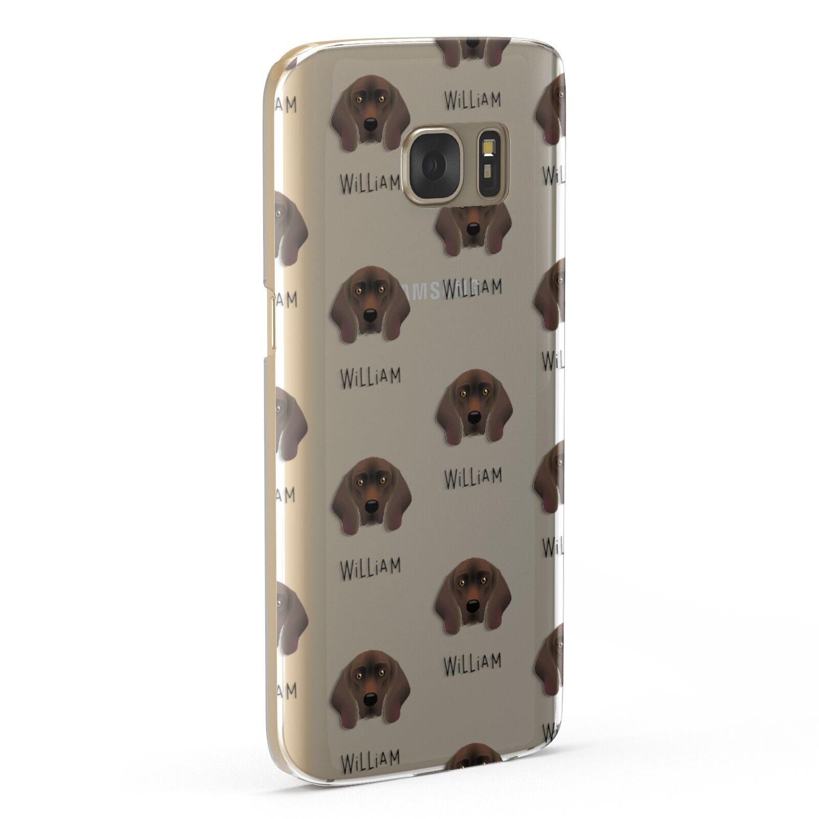 Bavarian Mountain Hound Icon with Name Samsung Galaxy Case Fourty Five Degrees