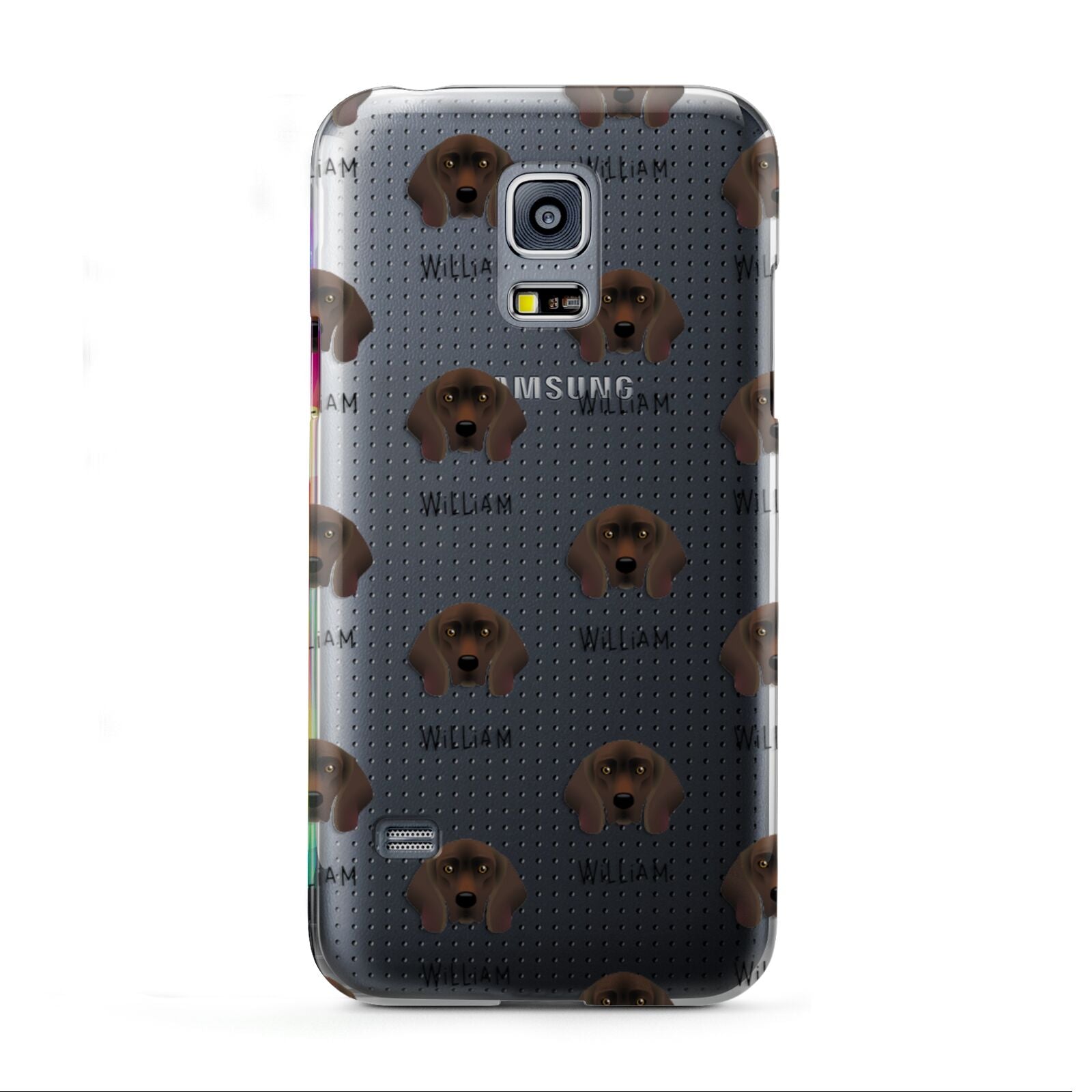 Bavarian Mountain Hound Icon with Name Samsung Galaxy S5 Mini Case