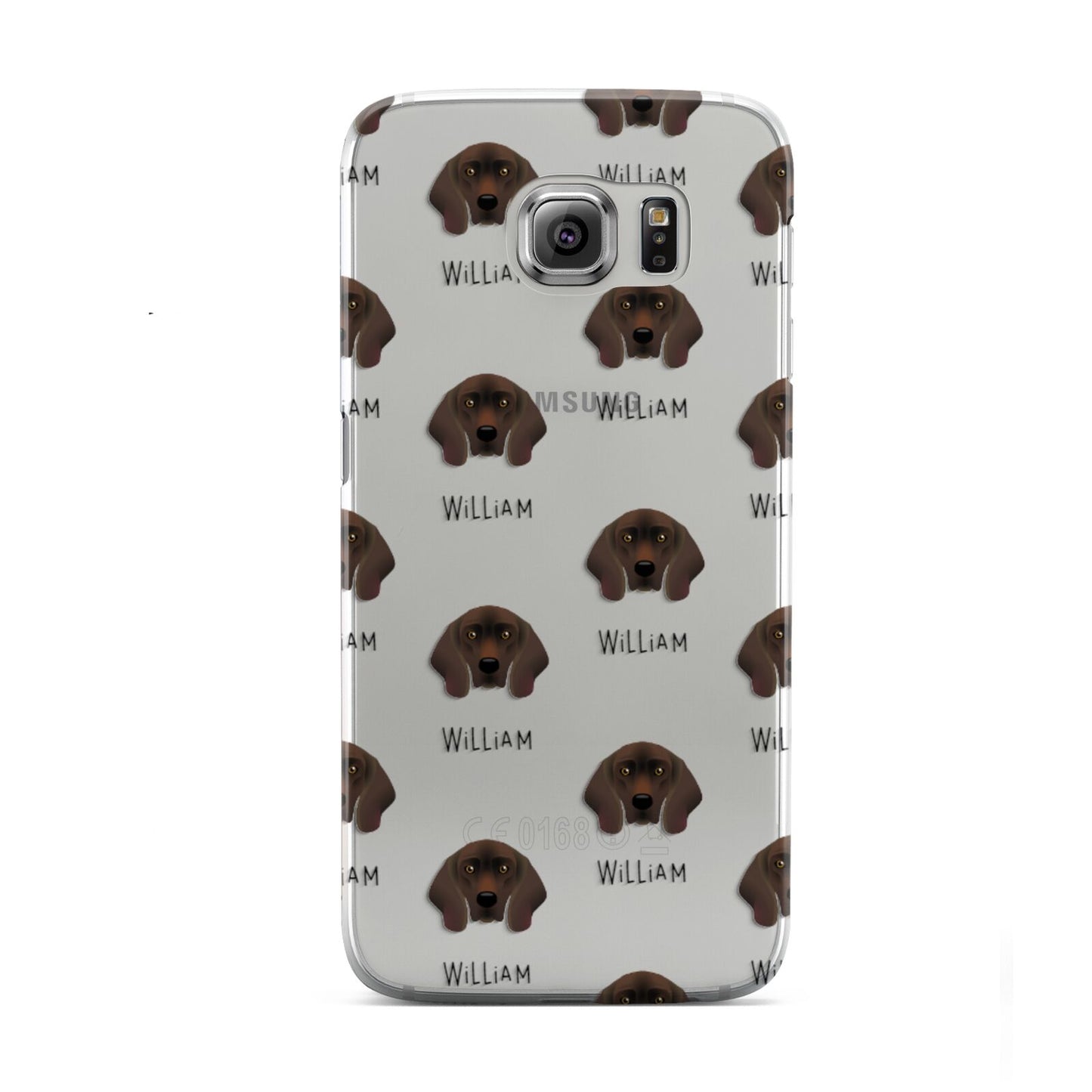 Bavarian Mountain Hound Icon with Name Samsung Galaxy S6 Case