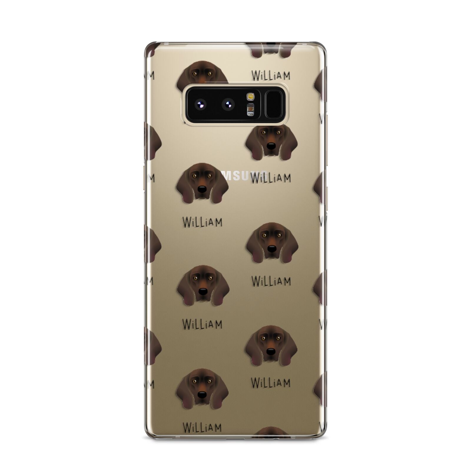 Bavarian Mountain Hound Icon with Name Samsung Galaxy S8 Case