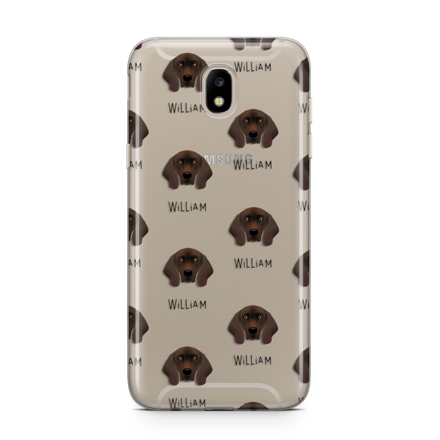 Bavarian Mountain Hound Icon with Name Samsung J5 2017 Case