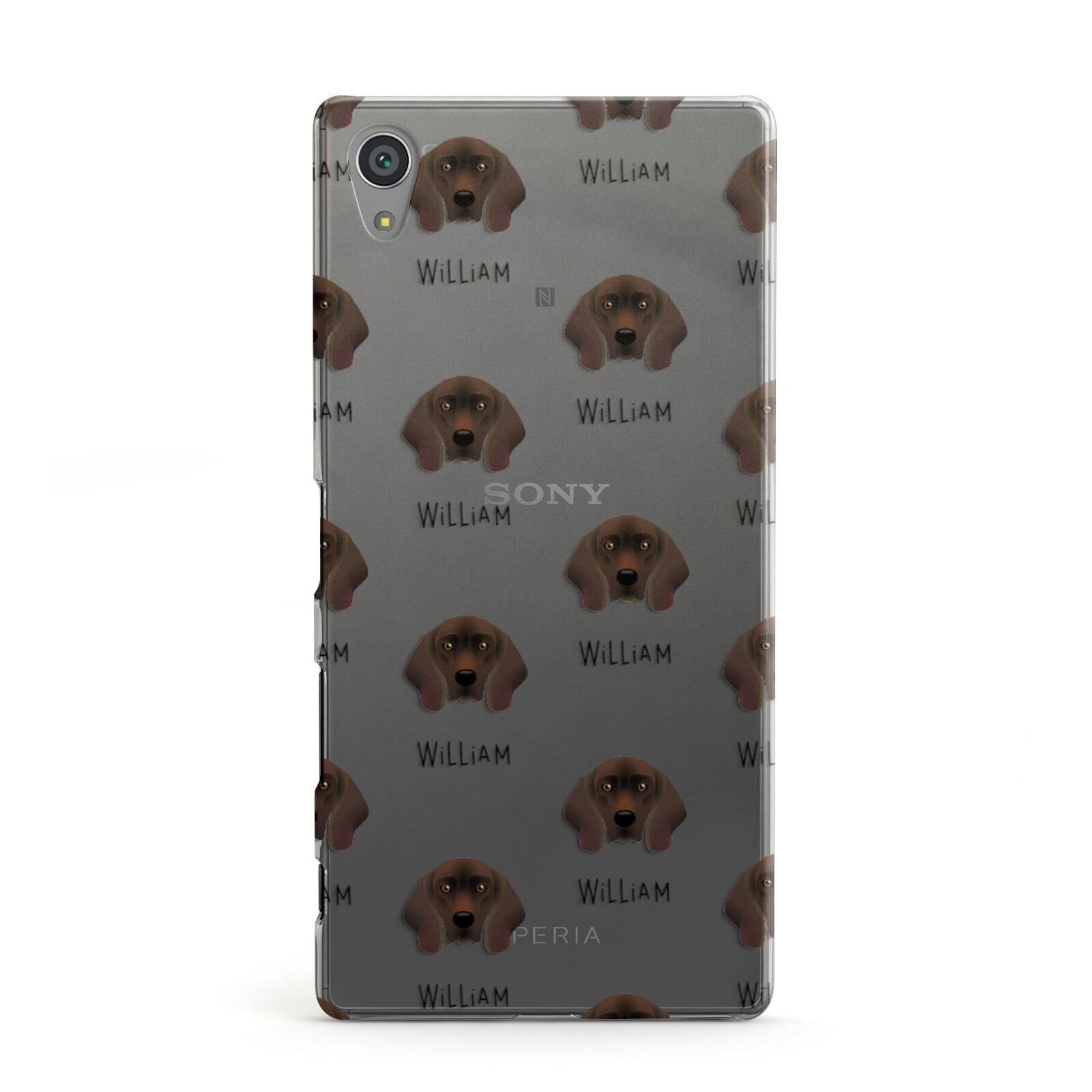 Bavarian Mountain Hound Icon with Name Sony Xperia Case