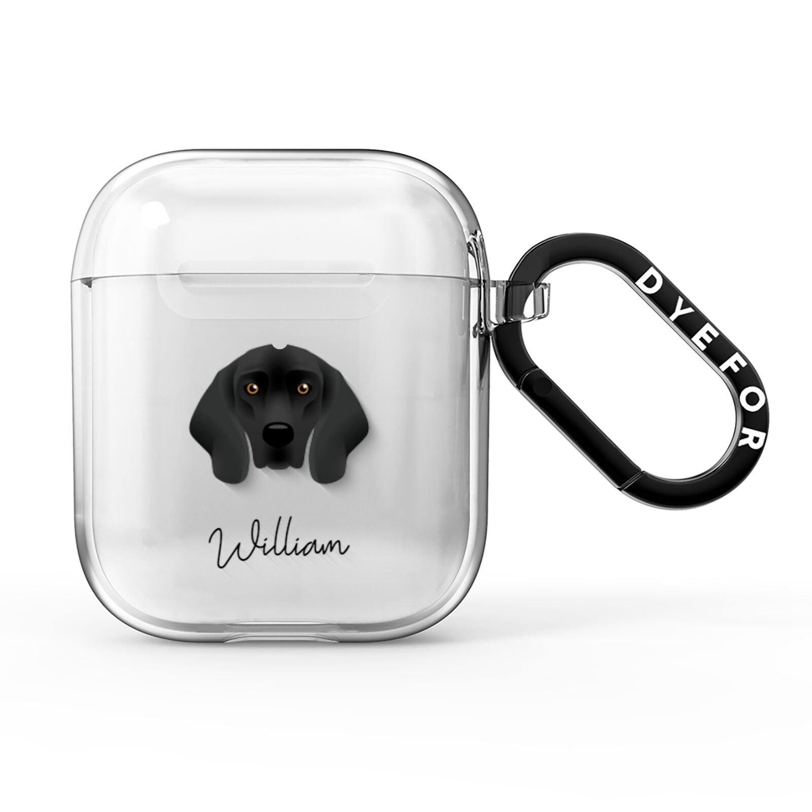 Bavarian Mountain Hound Personalised AirPods Clear Case