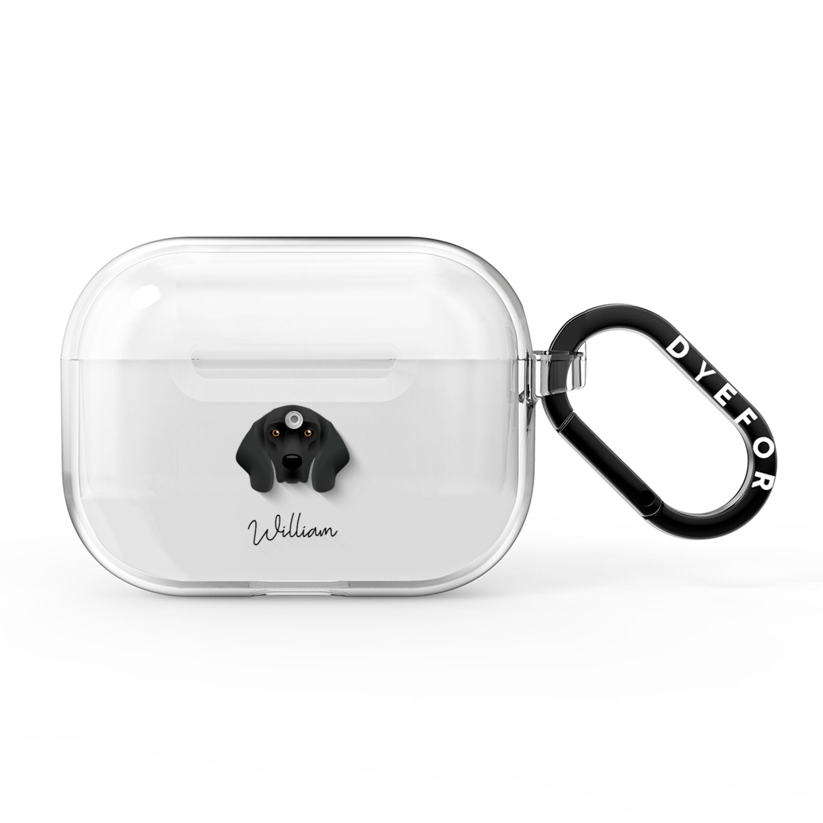 Bavarian Mountain Hound Personalised AirPods Pro Clear Case