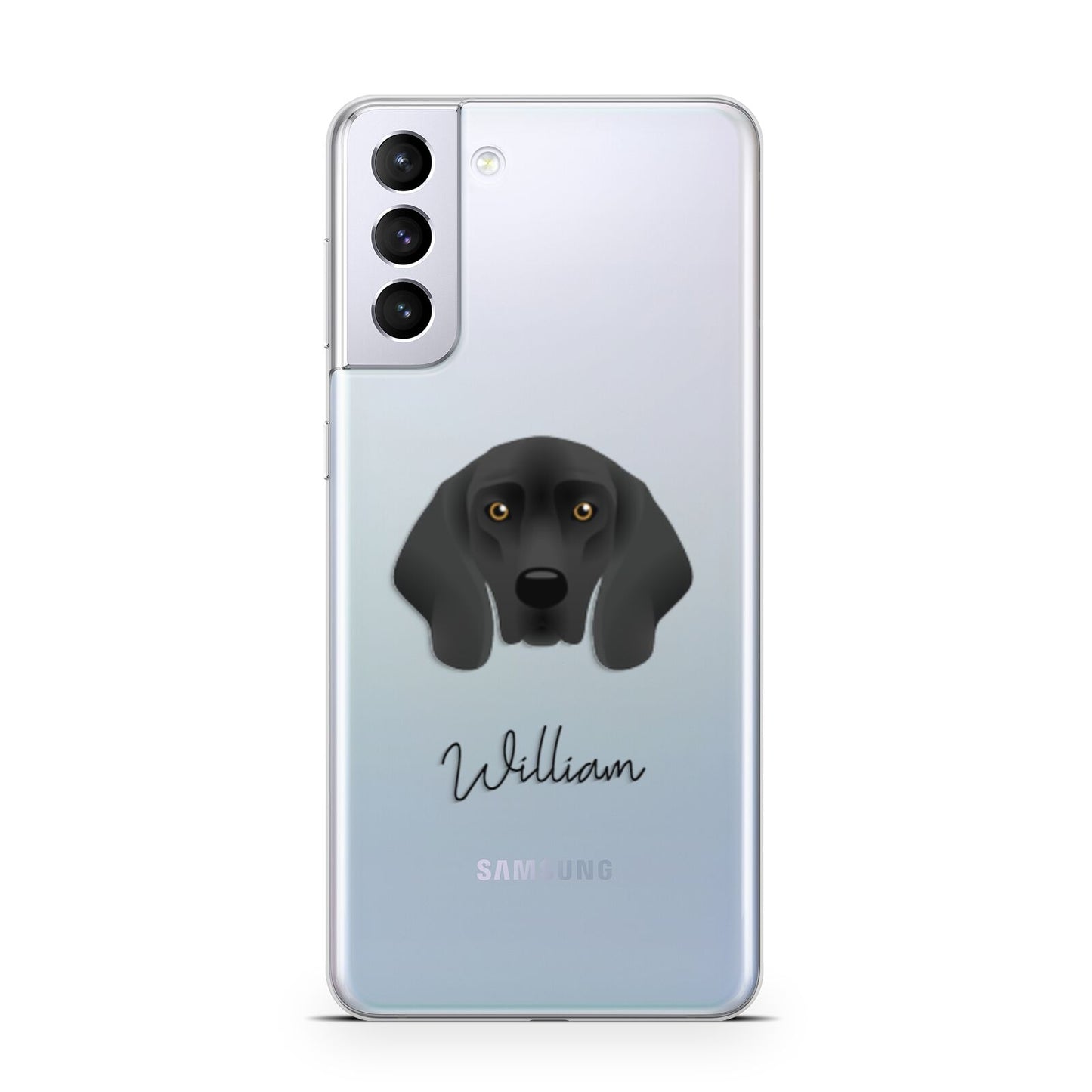 Bavarian Mountain Hound Personalised Samsung S21 Plus Phone Case