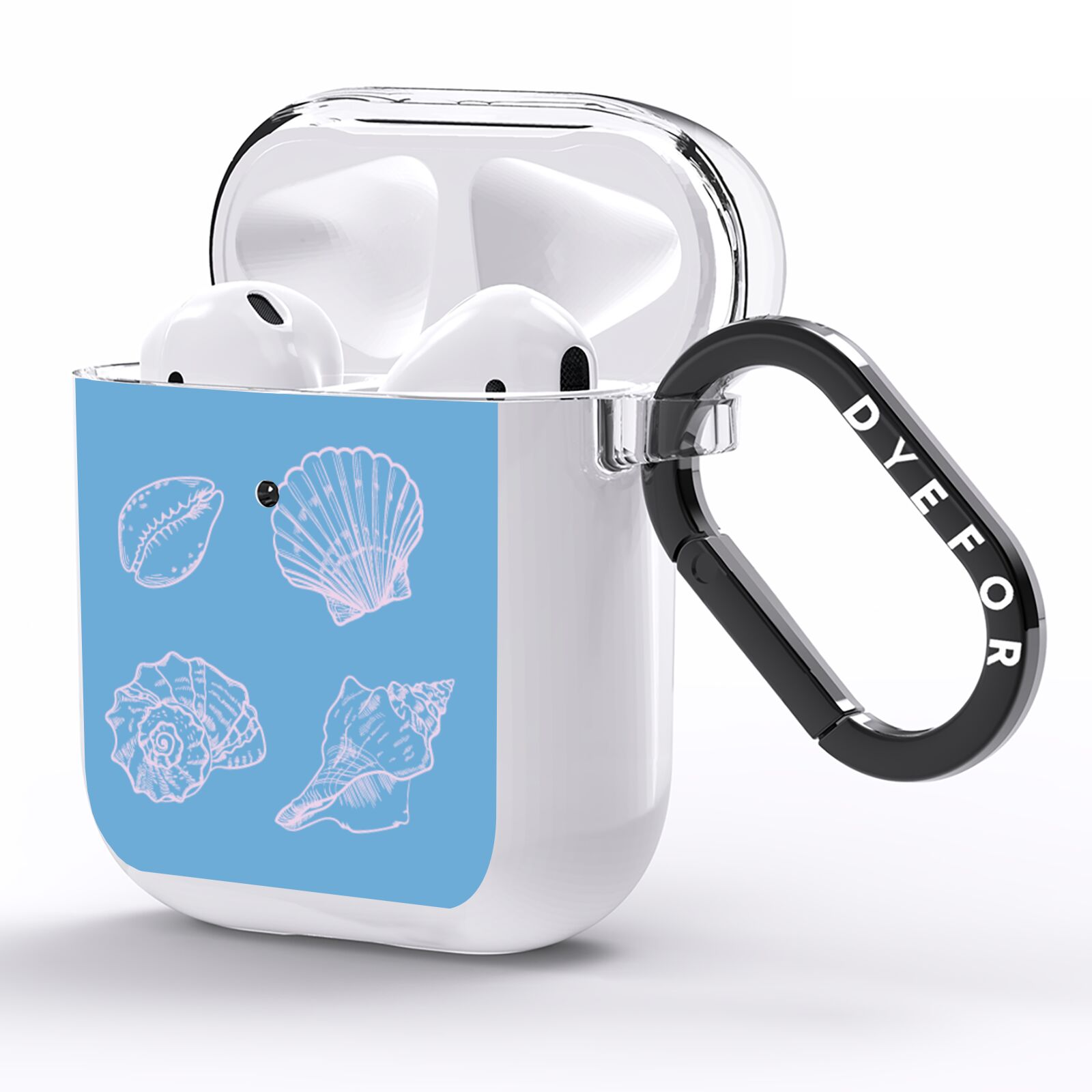 Beach Shell AirPods Clear Case Side Image