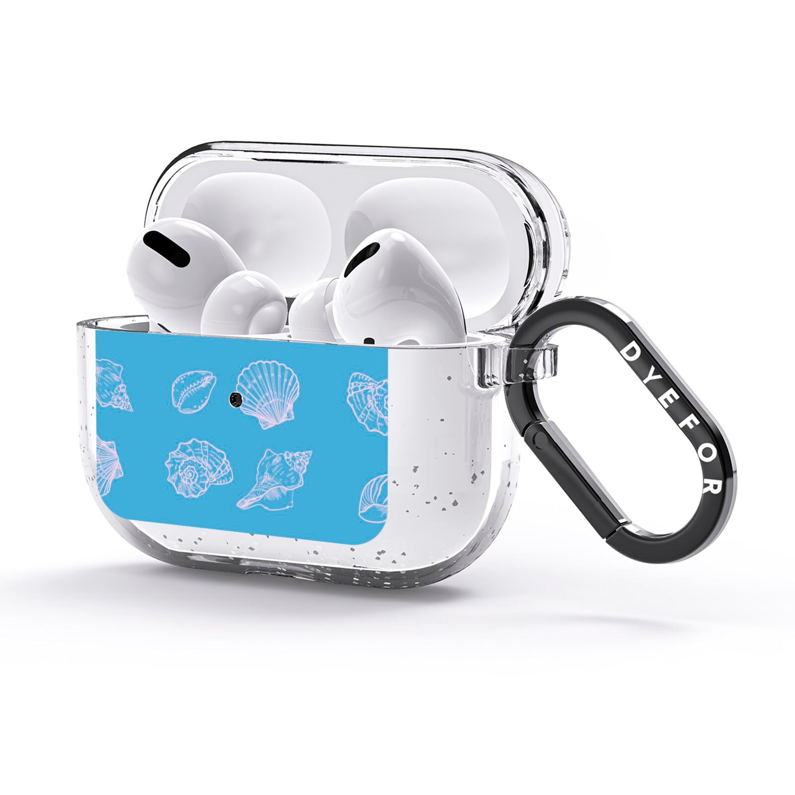 Beach Shell AirPods Glitter Case 3rd Gen Side Image