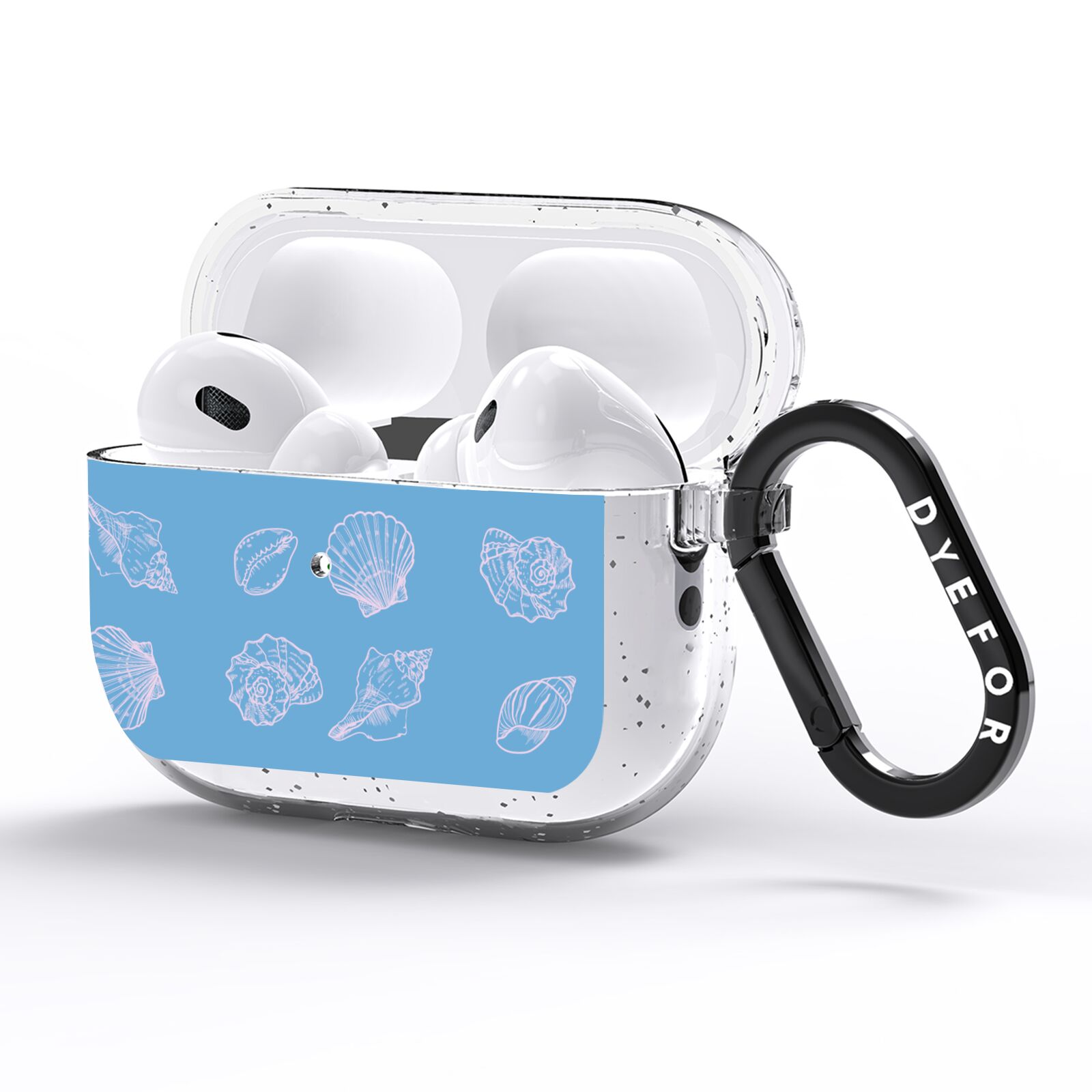 Beach Shell AirPods Pro Glitter Case Side Image