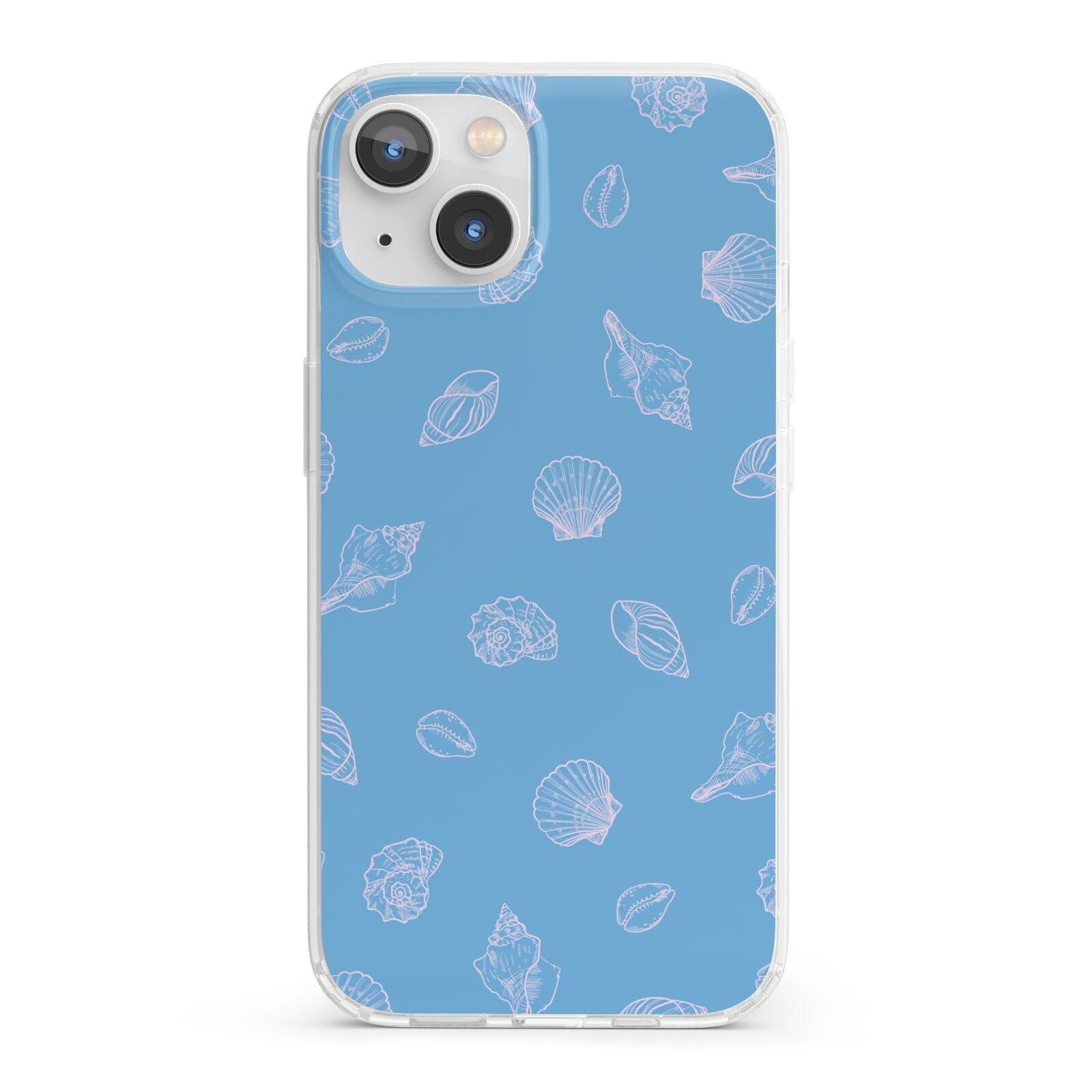 Beach Shell iPhone 13 Clear Bumper Case