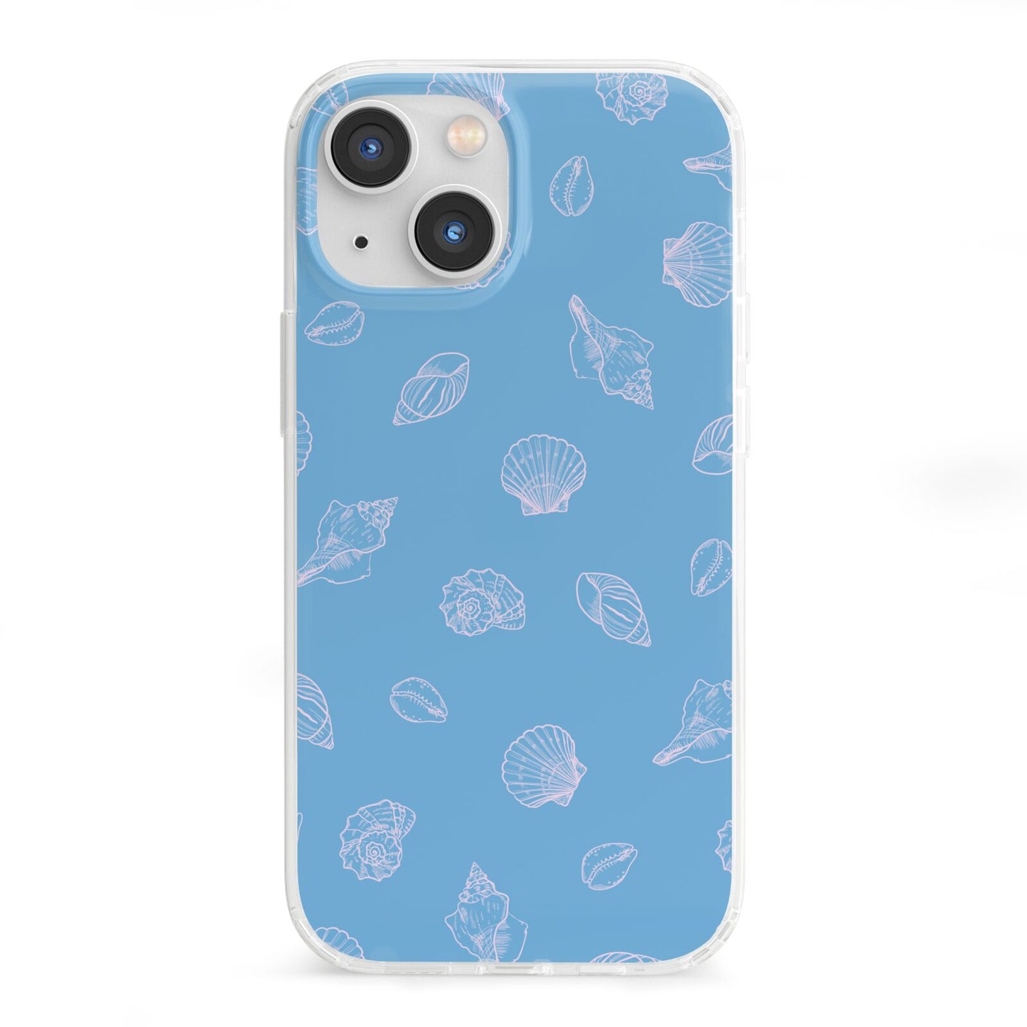 Beach Shell iPhone 13 Mini Clear Bumper Case