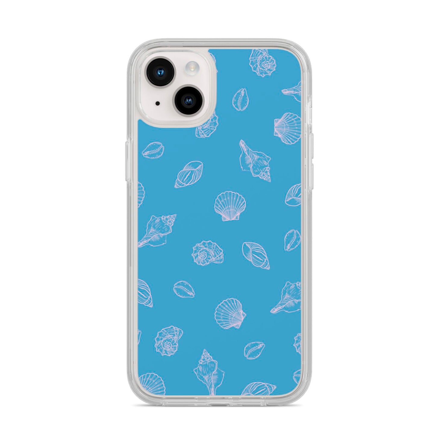 Beach Shell iPhone 14 Plus Clear Tough Case Starlight