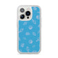 Beach Shell iPhone 14 Pro Clear Tough Case Silver