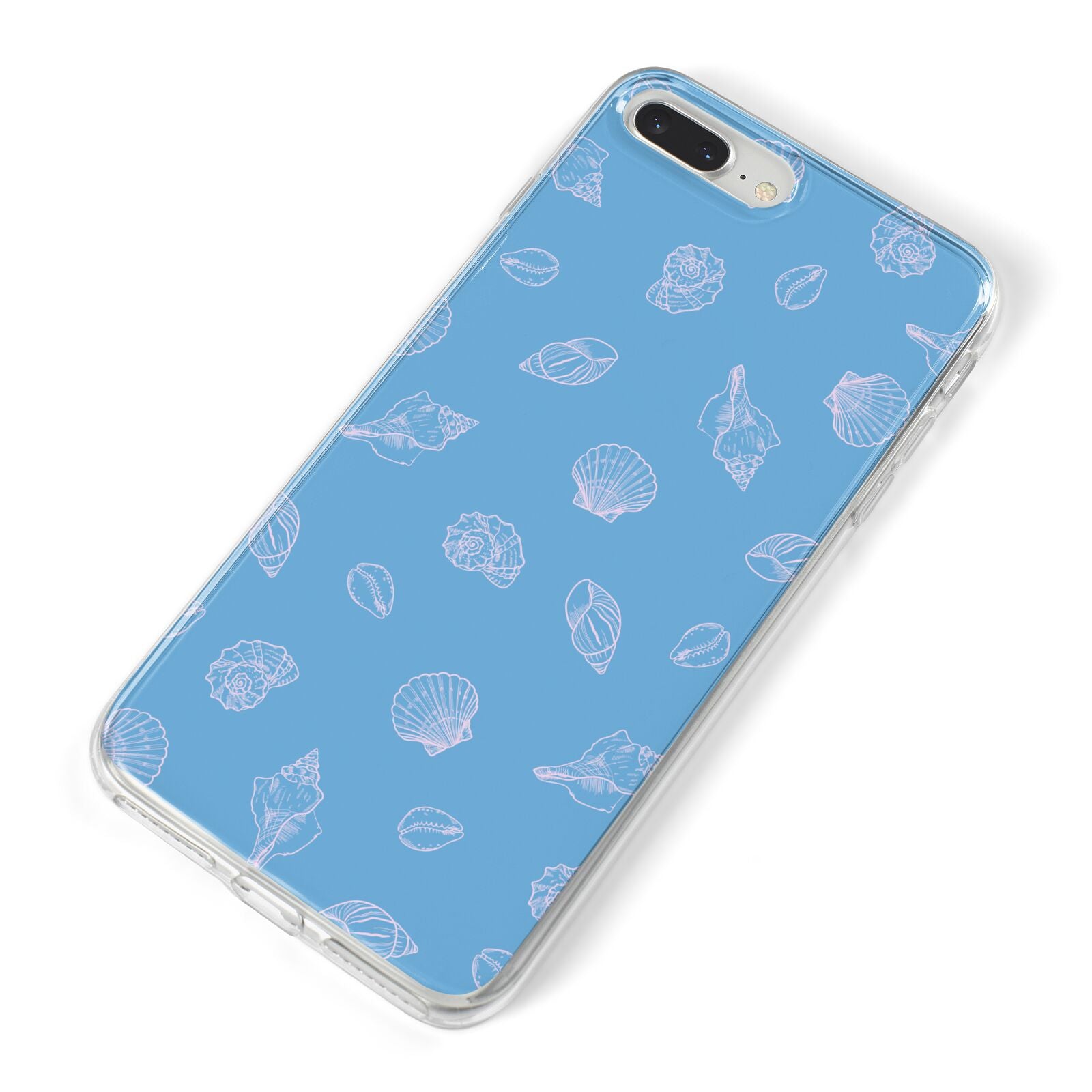 Beach Shell iPhone 8 Plus Bumper Case on Silver iPhone Alternative Image