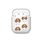 Beagle Icon with Name AirPods Case