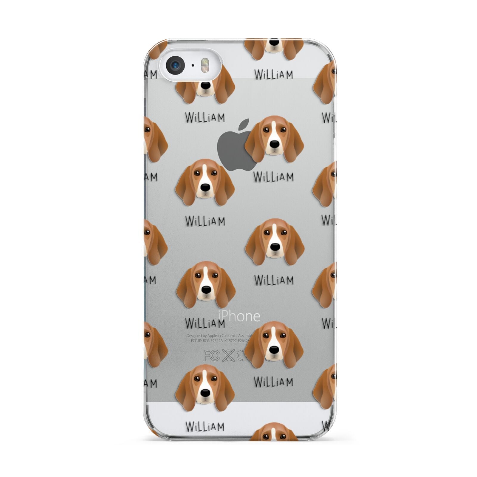 Beagle Icon with Name Apple iPhone 5 Case