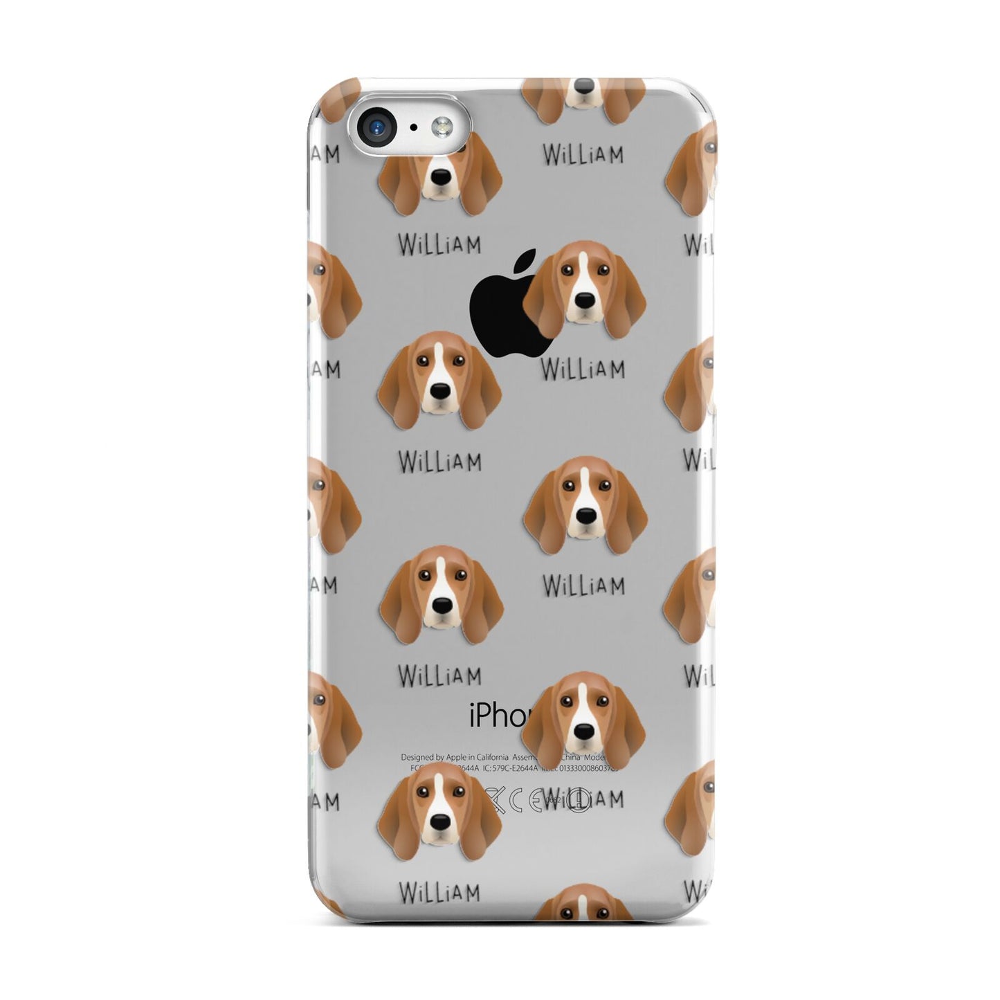 Beagle Icon with Name Apple iPhone 5c Case