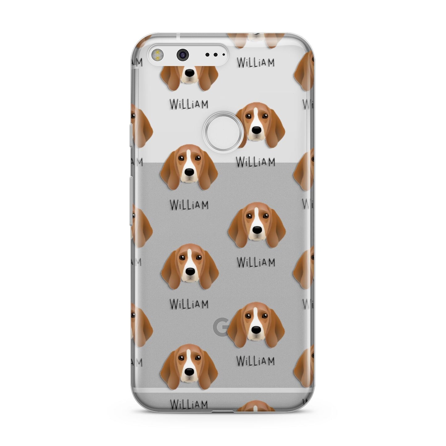 Beagle Icon with Name Google Pixel Case