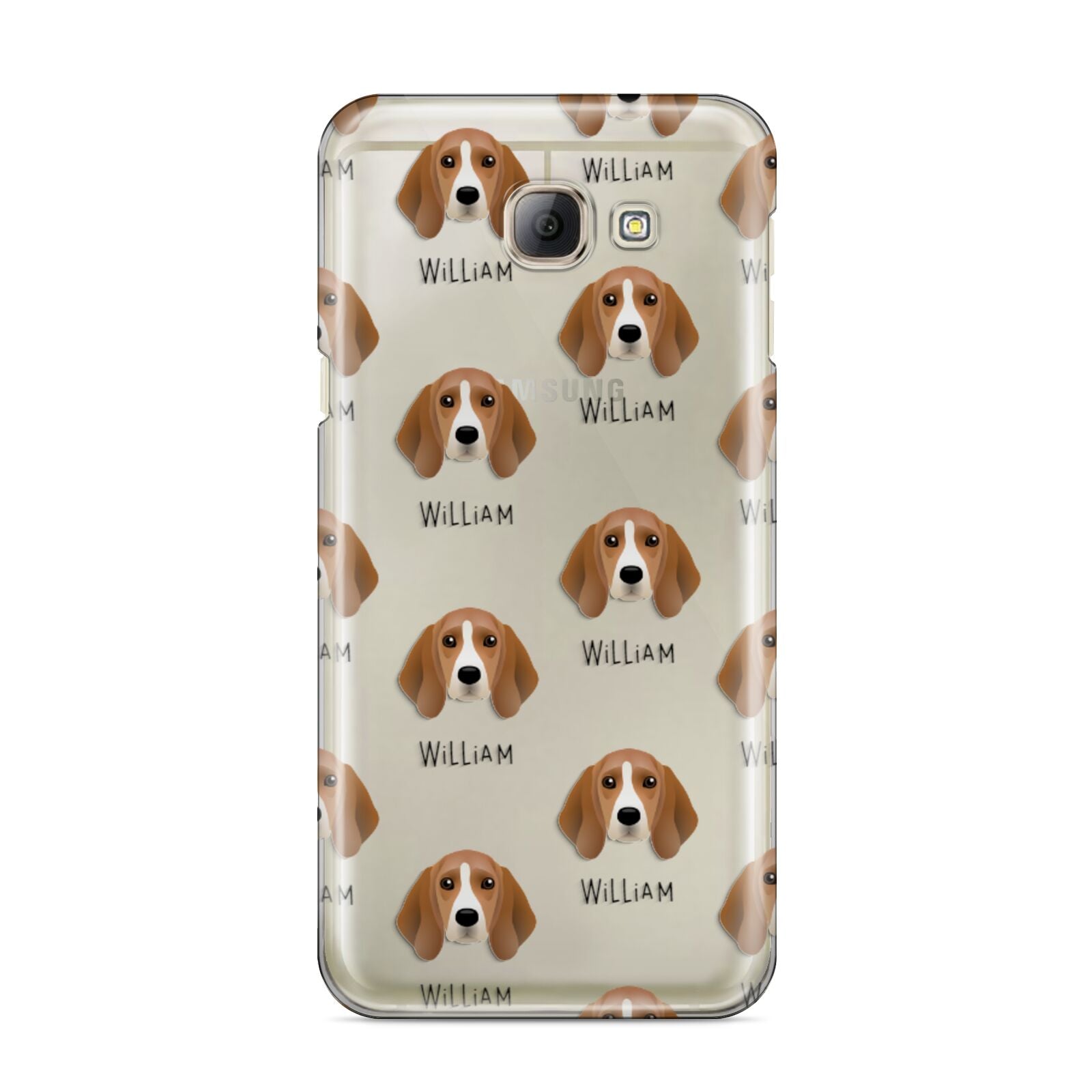 Beagle Icon with Name Samsung Galaxy A8 2016 Case