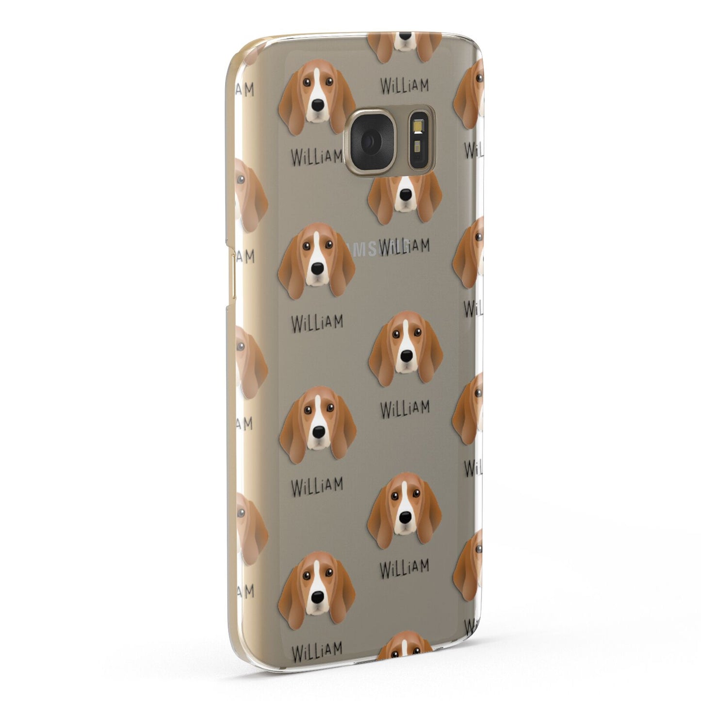 Beagle Icon with Name Samsung Galaxy Case Fourty Five Degrees