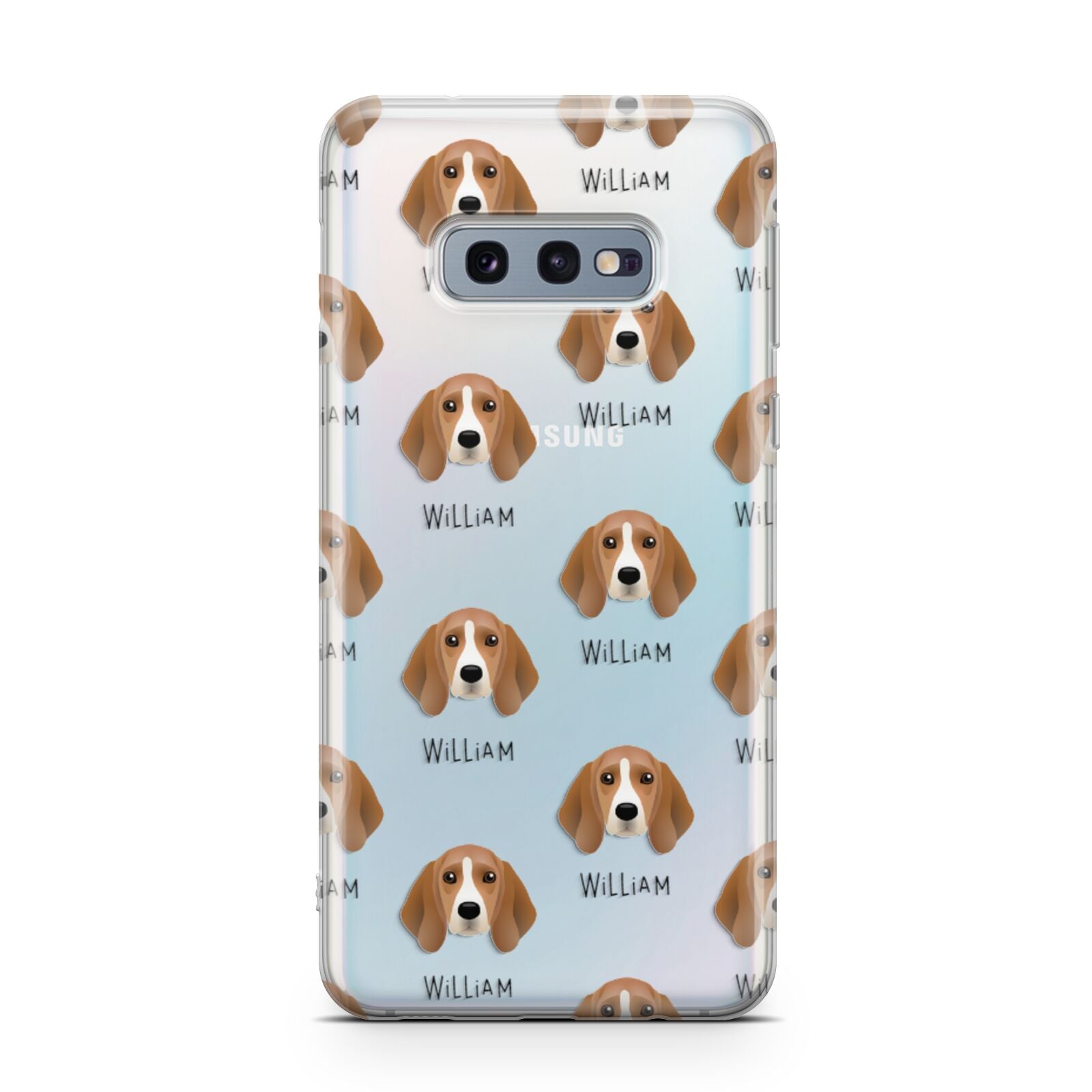 Beagle Icon with Name Samsung Galaxy S10E Case