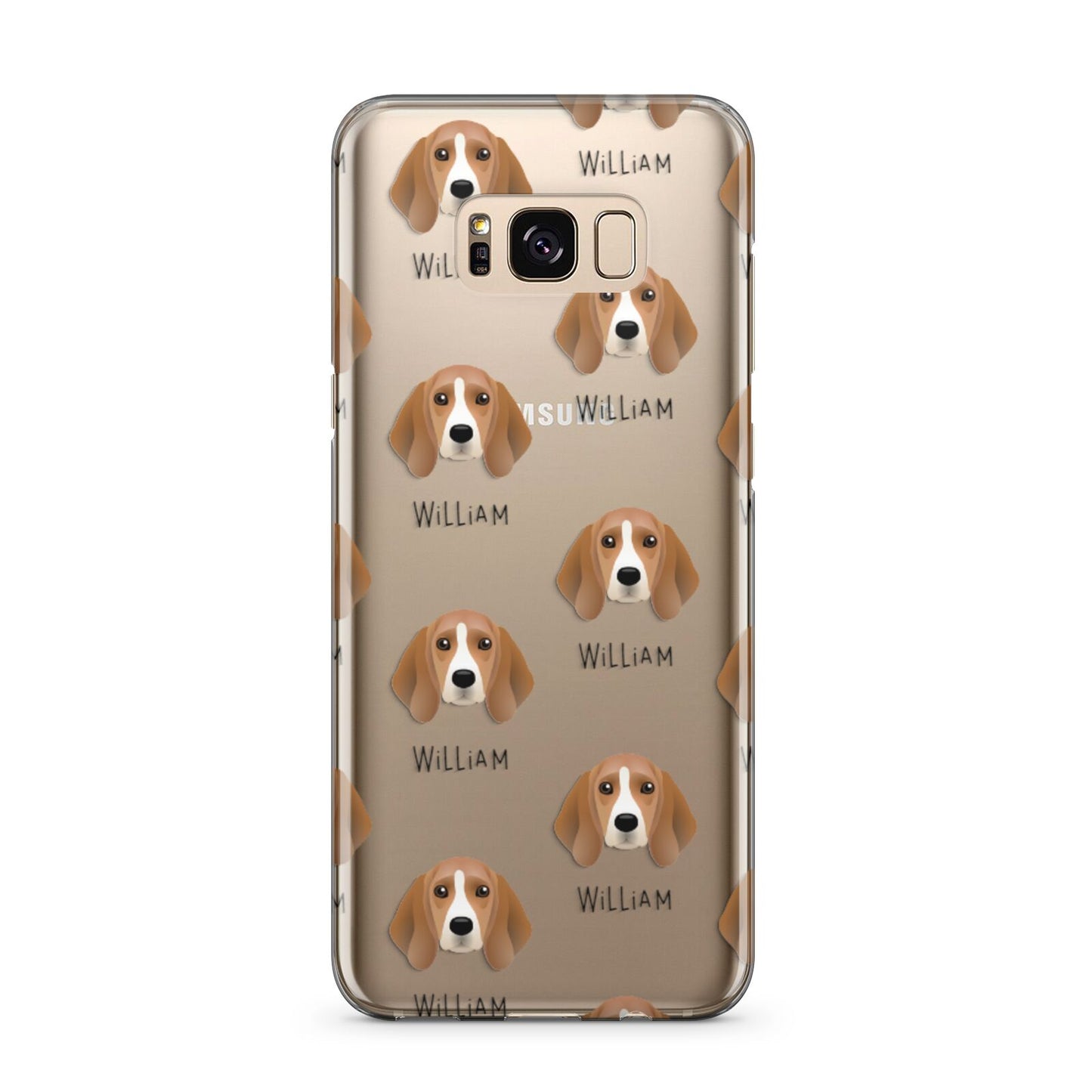 Beagle Icon with Name Samsung Galaxy S8 Plus Case