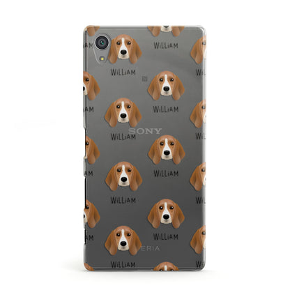 Beagle Icon with Name Sony Xperia Case