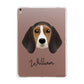 Beagle Personalised Apple iPad Rose Gold Case