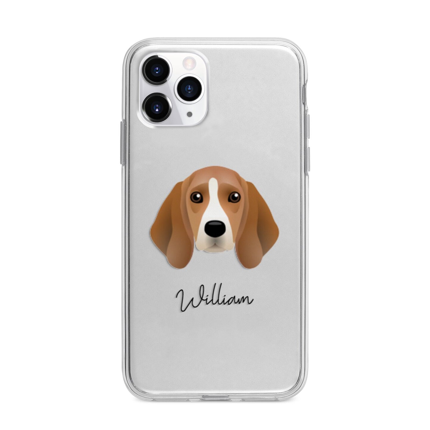 Beagle Personalised Apple iPhone 11 Pro Max in Silver with Bumper Case