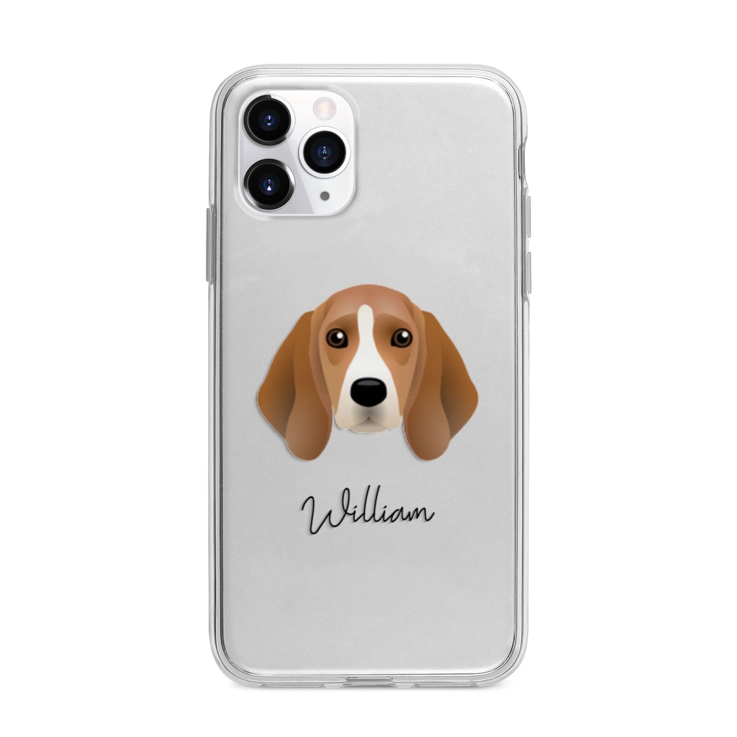Beagle Personalised Apple iPhone 11 Pro in Silver with Bumper Case