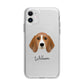 Beagle Personalised Apple iPhone 11 in White with Bumper Case