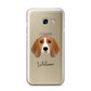 Beagle Personalised Samsung Galaxy A3 2017 Case on gold phone