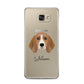 Beagle Personalised Samsung Galaxy A5 2016 Case on gold phone