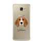 Beagle Personalised Samsung Galaxy A7 2016 Case on gold phone