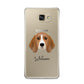 Beagle Personalised Samsung Galaxy A9 2016 Case on gold phone