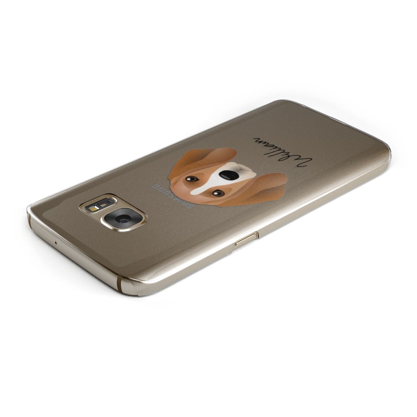 Beagle Personalised Samsung Galaxy Case Top Cutout