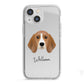 Beagle Personalised iPhone 13 Mini TPU Impact Case with White Edges