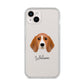 Beagle Personalised iPhone 14 Plus Clear Tough Case Starlight