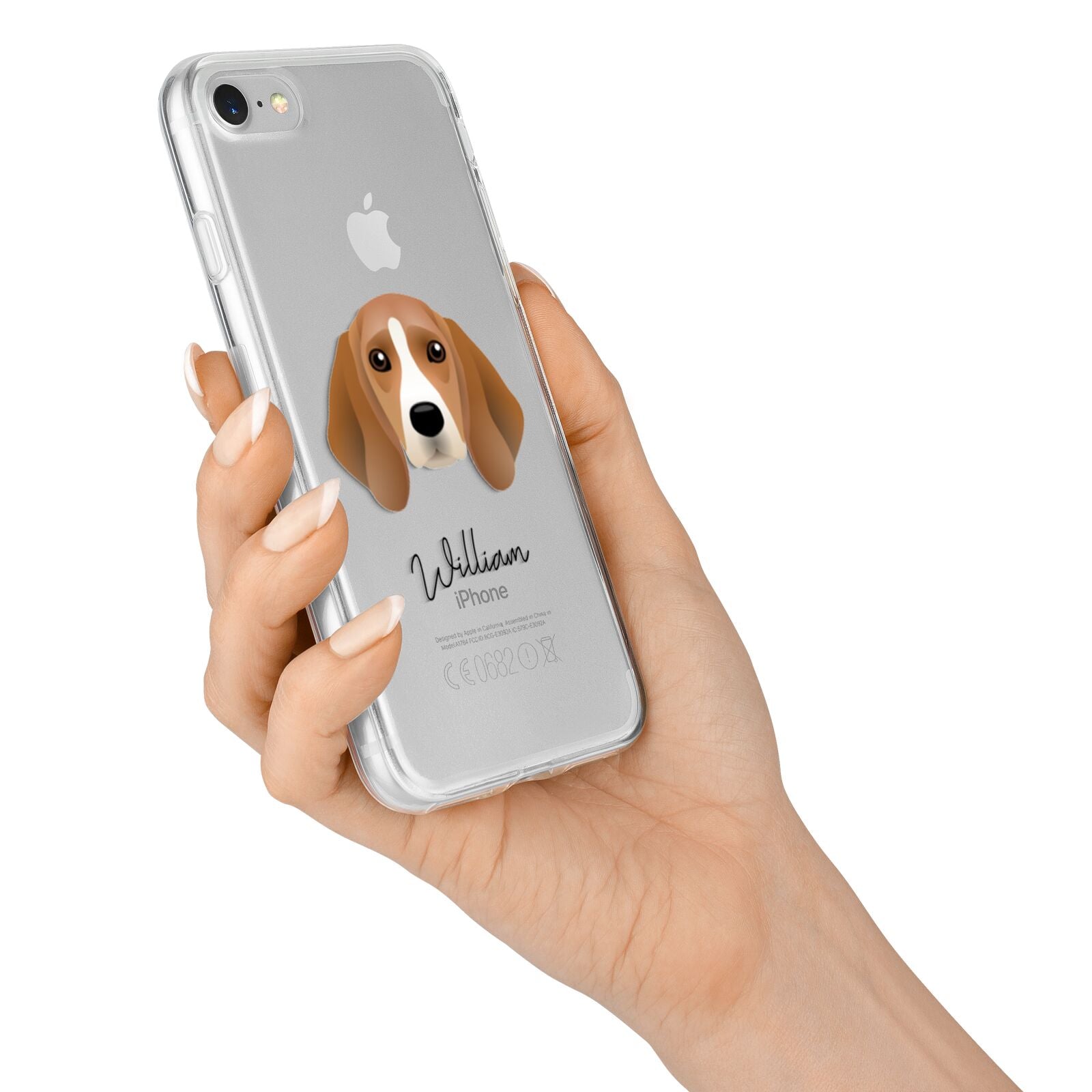 Beagle Personalised iPhone 7 Bumper Case on Silver iPhone Alternative Image