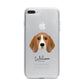 Beagle Personalised iPhone 7 Plus Bumper Case on Silver iPhone